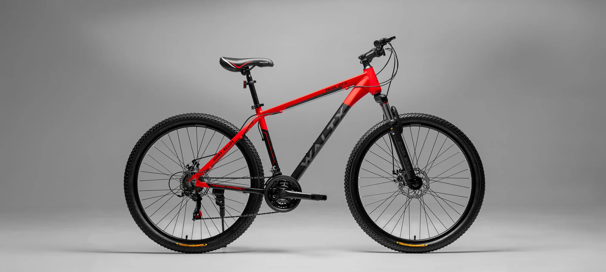 Waltx mountain bike — studio product photograph