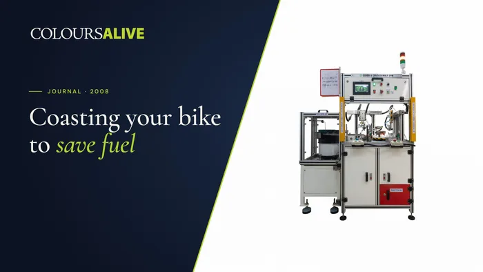 Coasting your bike to save fuel