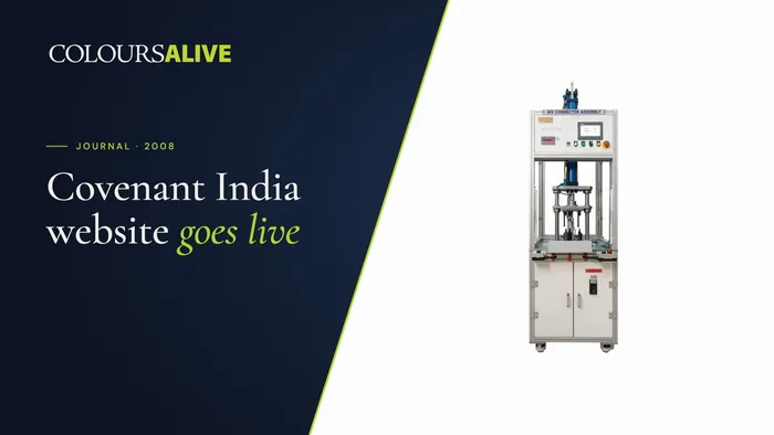 Covenant India website goes Live! ColoursAlive happy.