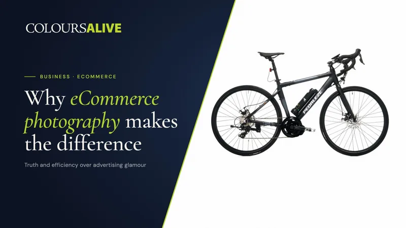 Why eCommerce photography makes the difference, beside a studio photograph of a Pedaleze electric road bike on white