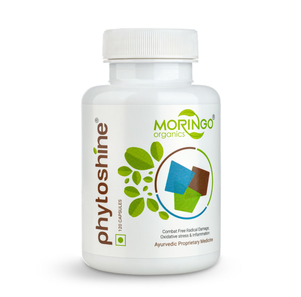 Moringo Phytoshine bottle product photography