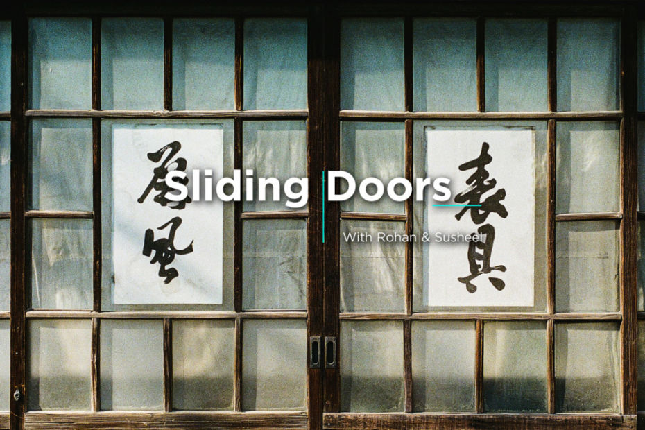 The Sliding Doors Podcast with Susheel & Rohan, Artwork